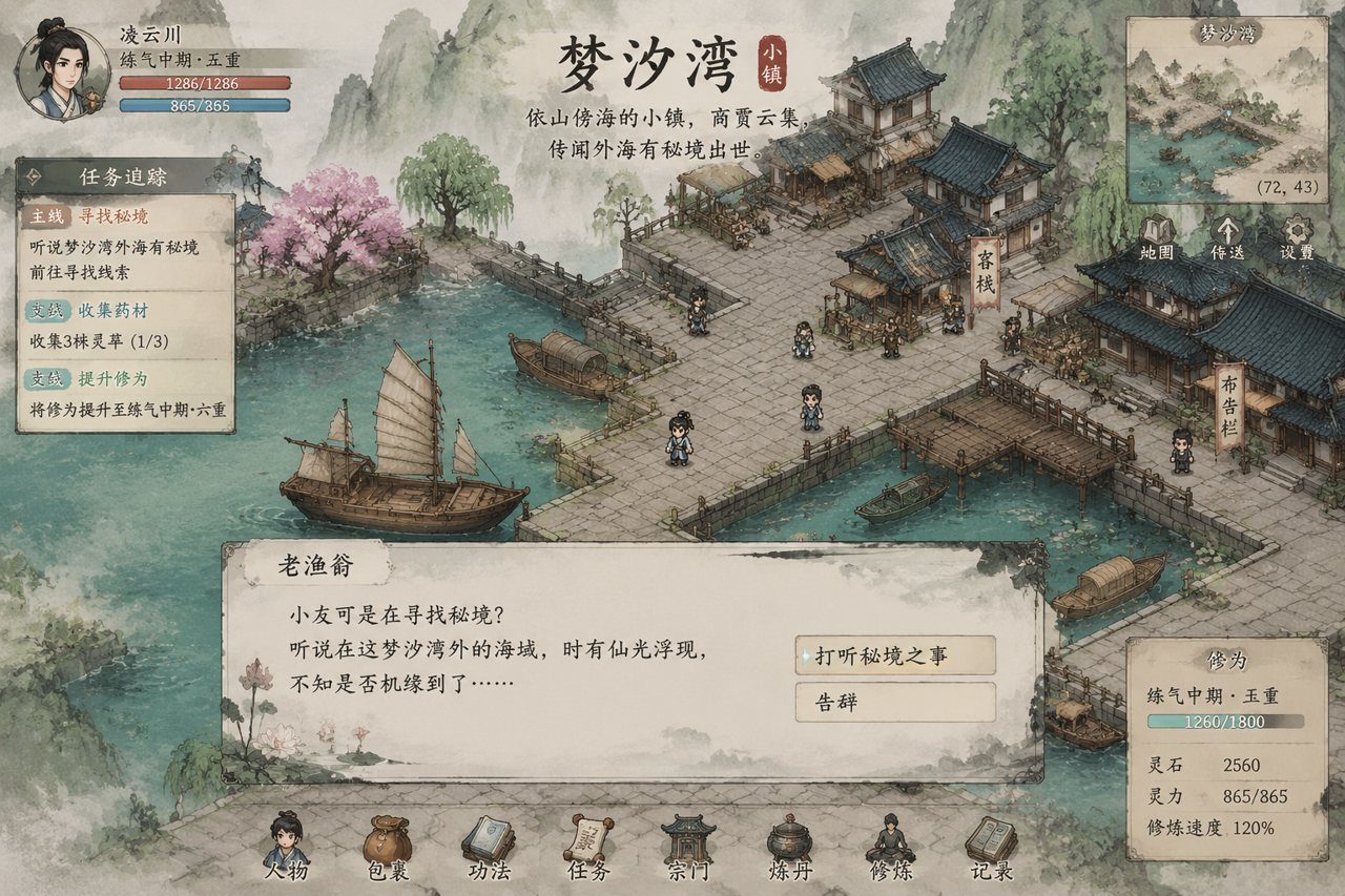 谪仙索欢录 剧情互动 玩法截图 2