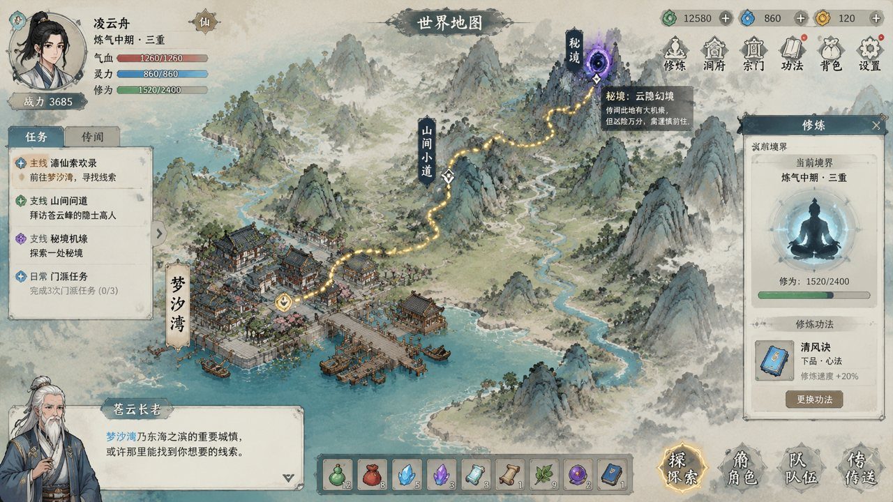 谪仙索欢录 角色路线 展示图 7
