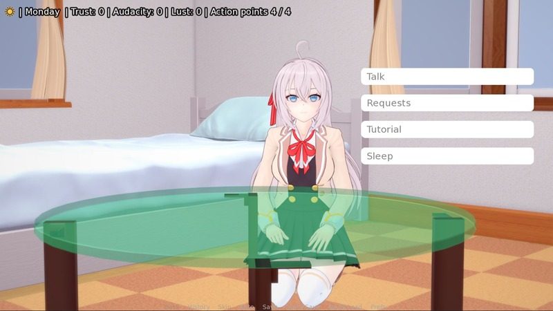 与阿尔雅一起生活 Living With Alya 版 操作界面 实机截图